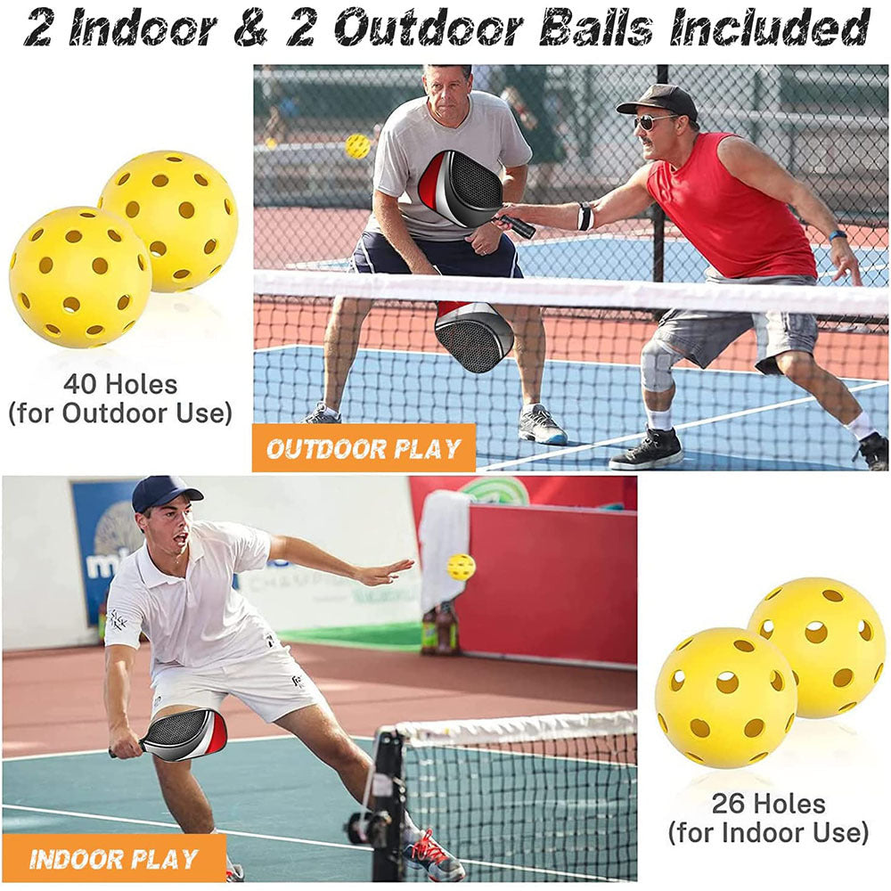 2 Paddles Pickleball Set